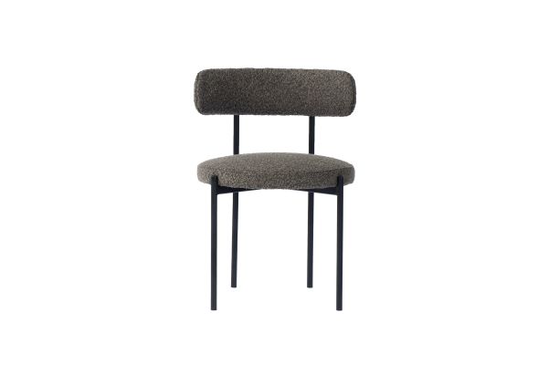 Cleo Brown Boucle Dining Chair