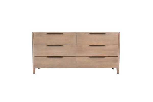 Kamelia Sand 6 Drawer Dresser