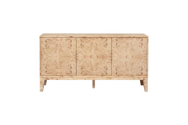 Mappa Light Burl 3 Door Sideboard