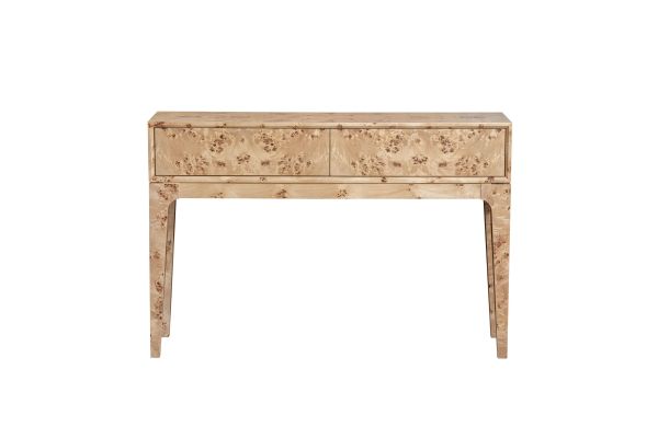 Mappa Light Burl Console Table