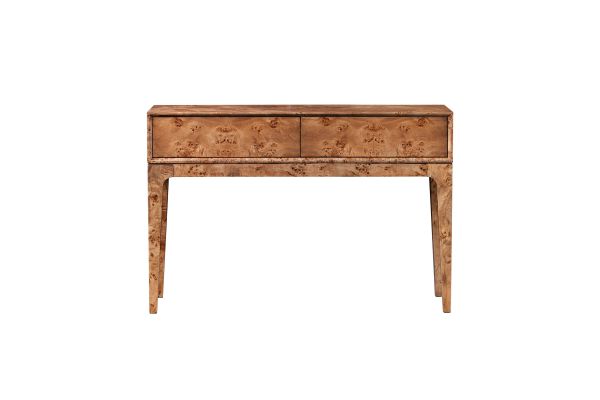 Mappa Dark Burl Console Table