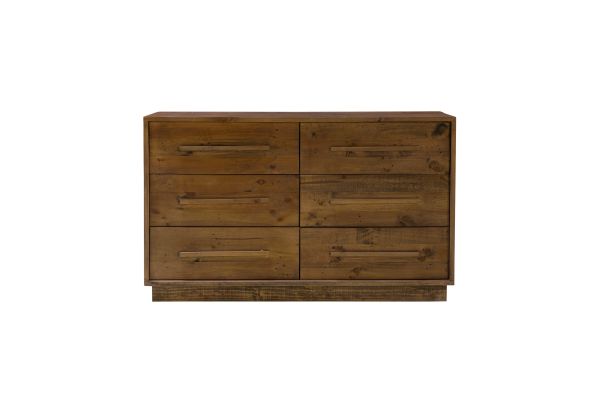 Nevada Dark Driftwood 6 Drawer Dresser