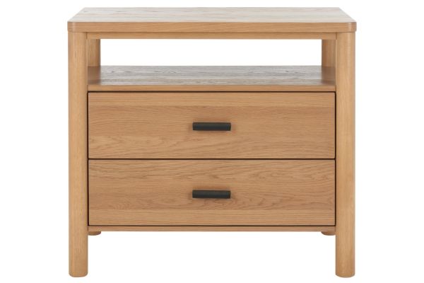 Jaylessa Natural Wood Nightstand
