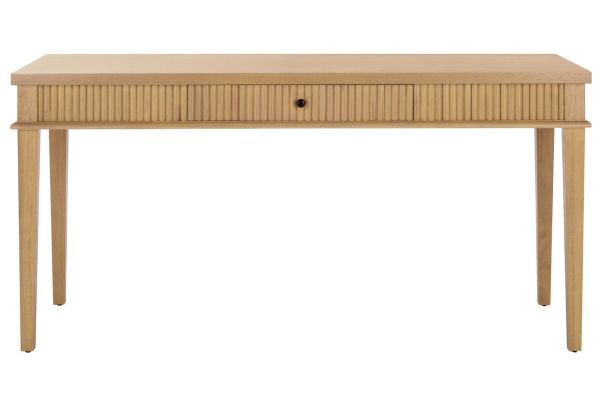 Shelbie Natural 1 Drawer Reeded Desk