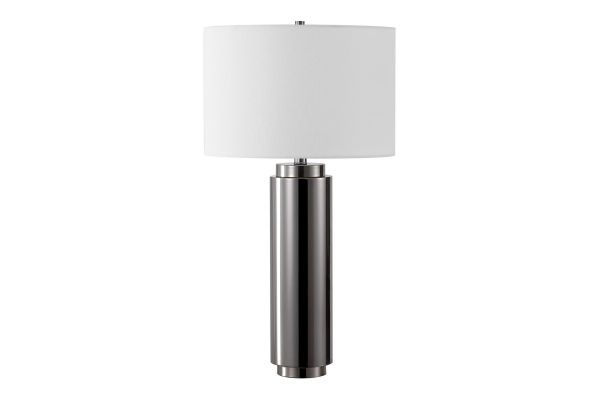 Terry Nickel Pillar Table Lamp