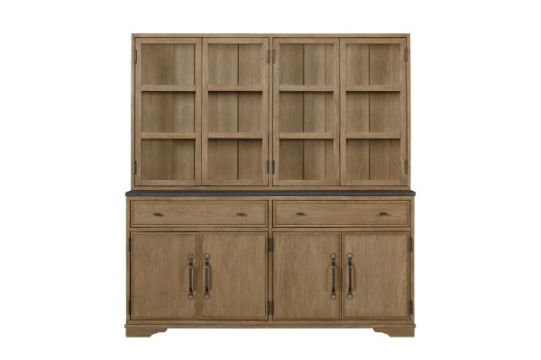 Tarrington Cashew 2 Piece Cabinet (Hutch & Buffet)