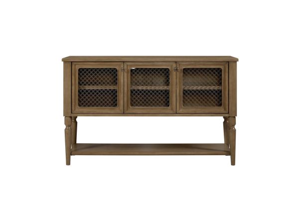 Tarrington Almond Server with Mesh Door Front