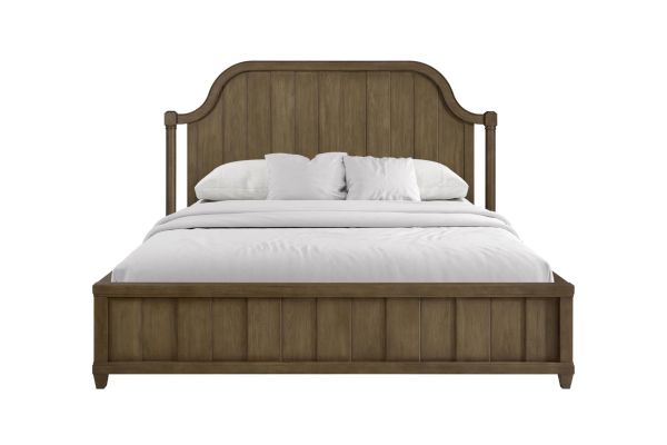 Tarrington Almond Queen Planked Panel Bed