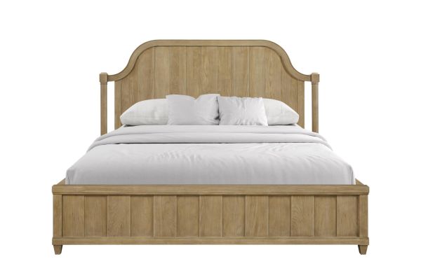 Tarrington Cashew King Planked Panel Bed
