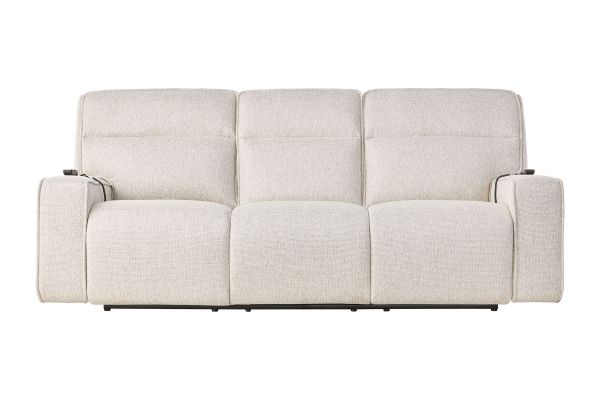 Caspian Sand Triple Power Reclining Sofa with Heat & Massage