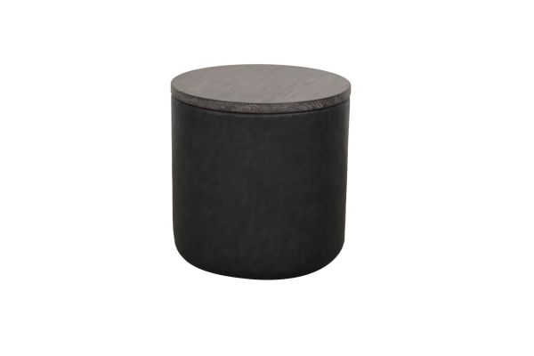 Malibu Pouf Accent Table/Stool With Storage