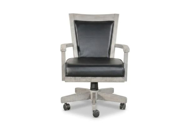 Hillstone Game Chair with Casters and Cushion Seat