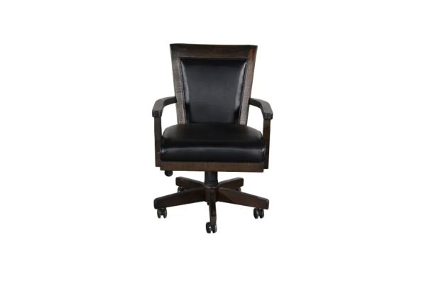 Homestead Game Chair with Casters and Cushion Seat