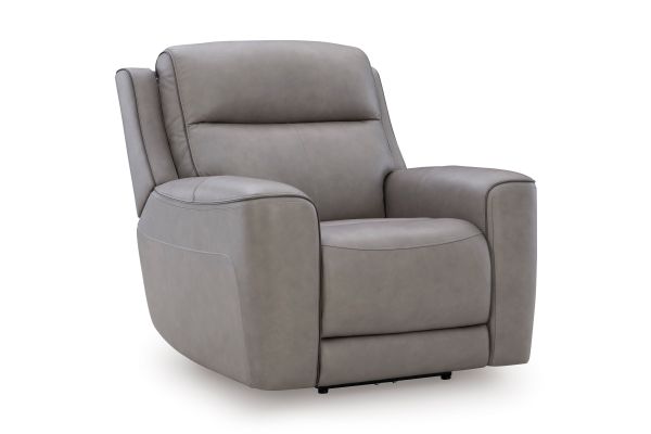 5Z-Comfort Coin Dual Power Leather Recliner