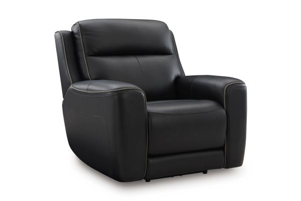 5Z-Comfort Onyx Dual Power Leather Recliner