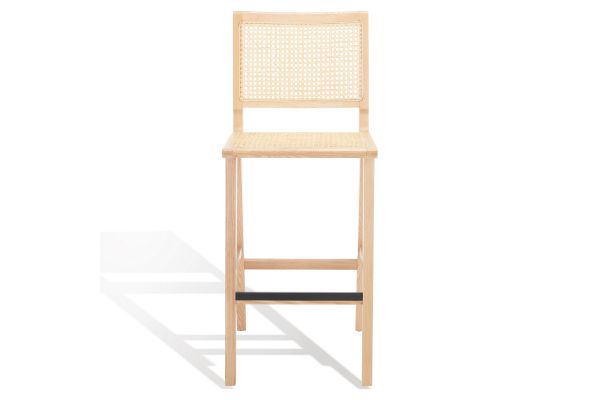 Hattie Natural French Cane Barstool