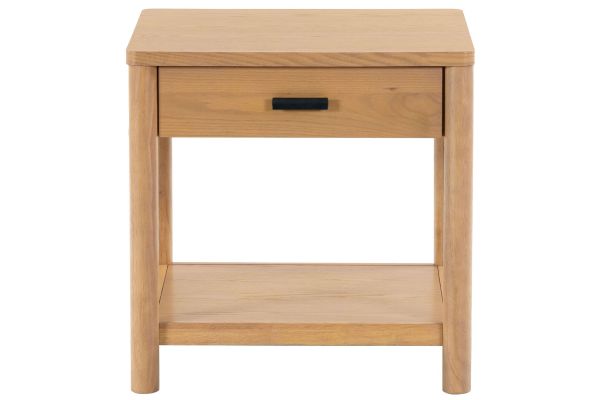 Jaylessa Natural 1 Drawer End Table