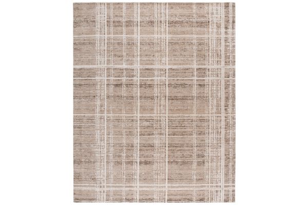 Safavieh Bedford Collection Adinda Light Brown/Ivory 9' x 12' Hand Loomed Rug