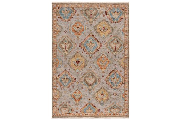 Safavieh Samarkand Collection Solbjort Beige/Gold 9' x 12' Hand Knotted Rug
