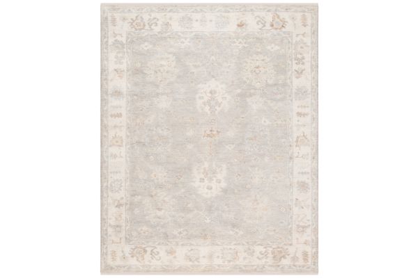 Safavieh Samarkand Collection Humildad Ivory/Silver 10' x 14' Hand Knotted Rug