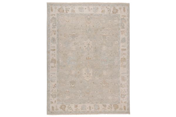 Safavieh Samarkand Collection Humildad Ivory/Silver 9' x 12' Hand Knotted Rug