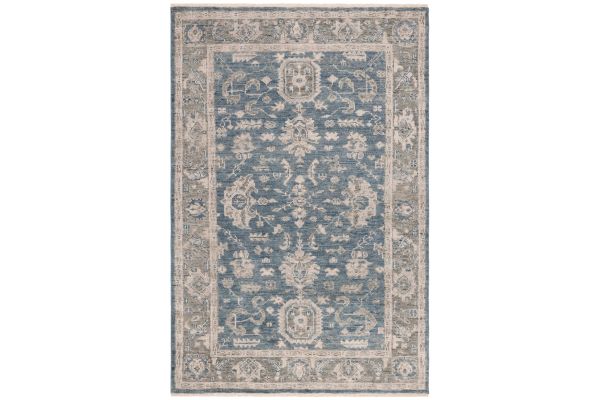 Safavieh Samarkand Collection Lirio Blue/Grey 6' x 9' Hand Knotted Rug