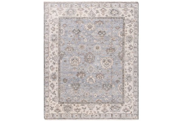 Safavieh Samarkand Collection Sidonija Grey/Ivory 8' x 10' Hand Knotted Rug