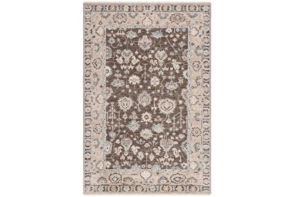 Safavieh Samarkand Collection Sidonija Brown/Beige 6' x 9' Hand Knotted Rug