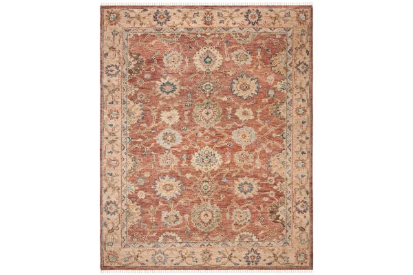 Safavieh Samarkand Collection Dilwen Red/Beige 10' x 14' Hand Knotted Rug