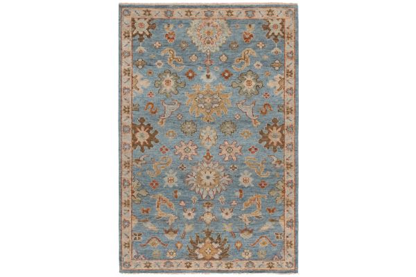 Safavieh Samarkand Collection Vagiani Blue 6' x 9' Hand Knotted Rug