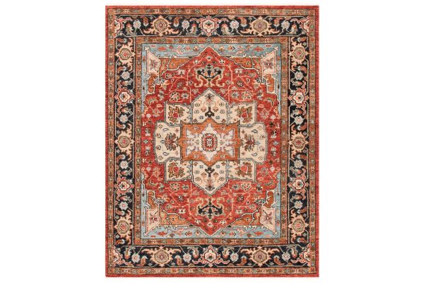 Safavieh Samarkand Collection Katharien Rust/Charcoal 10' x 14' Hand Knotted Rug