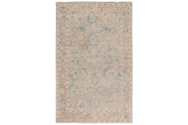 Safavieh Samarkand Collection Tawni Grey/Gold 6' x 9' Hand Knotted Rug