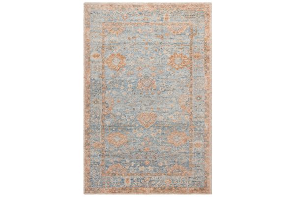 Safavieh Samarkand Collection Hannelene Light Blue/Beige 6' x 9' Hand Knotted Rug
