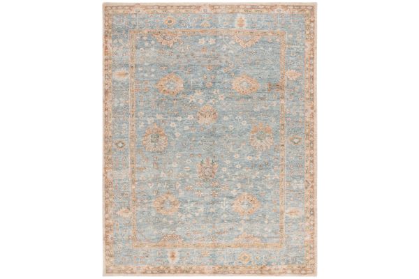 Safavieh Samarkand Collection Hannelene Light Blue/Beige 9' x 12' Hand Knotted Rug