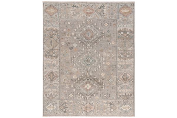 Safavieh Samarkand Collection Lucreta Grey/Ivory 8' x 10' Hand Knotted Rug