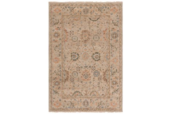 Safavieh Samarkand Collection Seppi Light Brown/Grey 6' x 9' Hand Knotted Rug