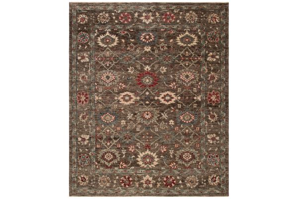 Safavieh Samarkand Collection Rosamarie Brown/Taupe 8' x 10' Hand Knotted Rug