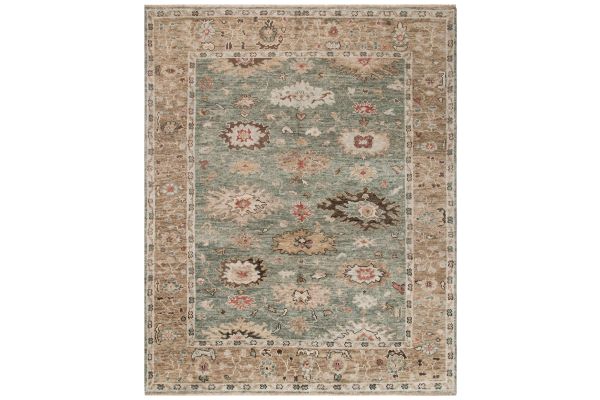 Safavieh Samarkand Collection Penilopa Sage/Taupe 9' x 12' Hand Knotted Rug