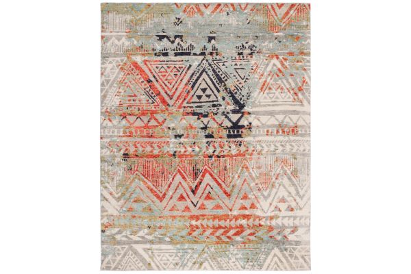 Safavieh Samarkand Collection Doruntina Red/Green 9' x 12' Hand Knotted Rug