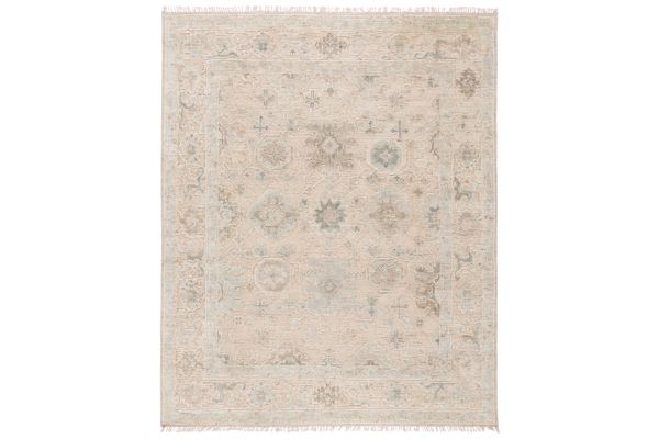Safavieh Samarkand Collection Elsemarie Beige/Ivory 6' x 9' Hand Knotted Rug