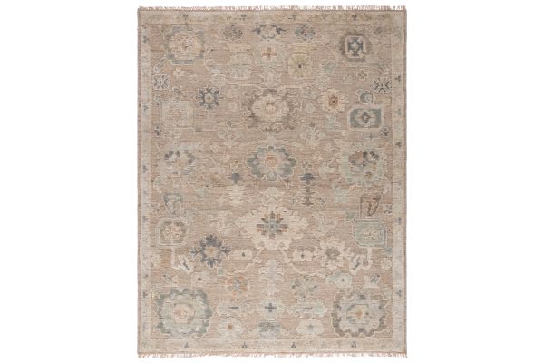 Safavieh Samarkand Collection Veron Beige/Grey 8' x 10' Hand Knotted Rug