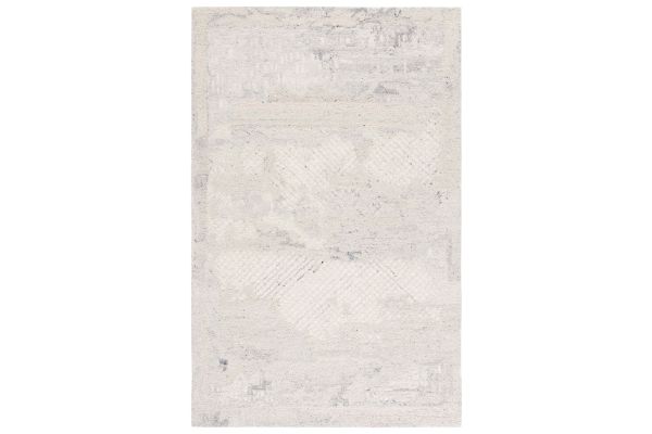 Safavieh Harvest Collection Akiko Silver/Ivory 5' x 8' Hand Tufted Rug