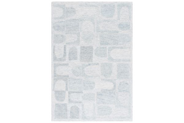 Safavieh Harvest Collection Gale Blue/Grey 6' x 9' Hand Tufted Rug