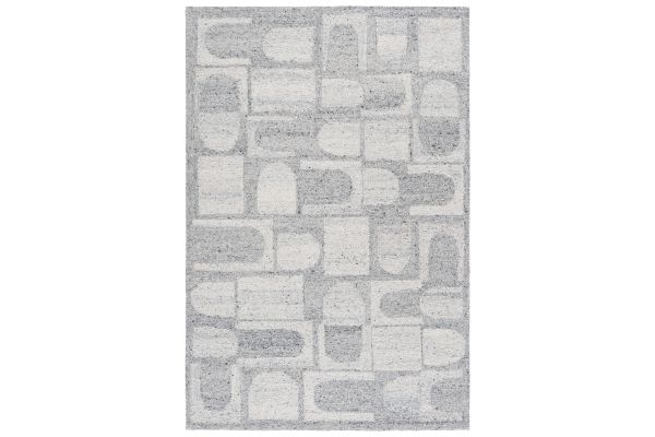 Safavieh Harvest Collection Iveta Silver/Grey 5' x 8' Hand Tufted Rug