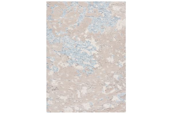 Safavieh Harvest Collection Zeina Taupe/Blue 4' x 6' Hand Tufted Rug
