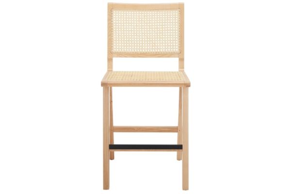 Hattie Natural French Cane Counter Stool