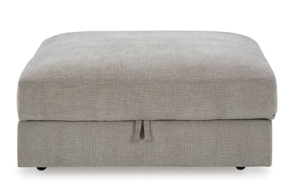 Aslan Court Flax Ottoman with Storage