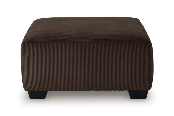 Kimlee Chocolate Oversized Accent Ottoman