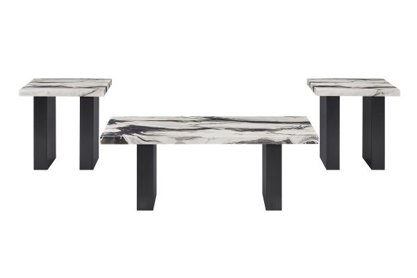 Vega Faux Marble 3-Piece Cocktail Set