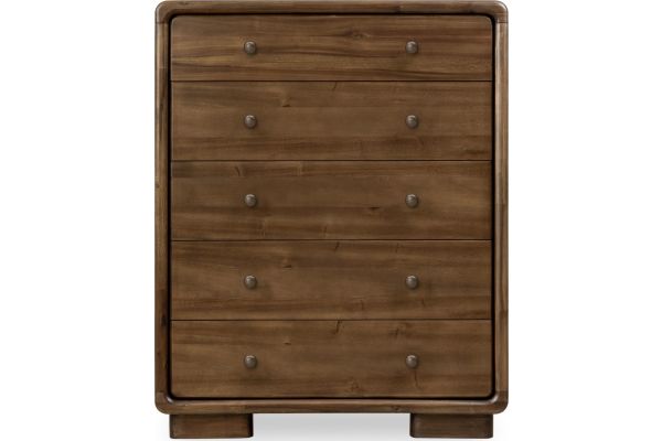 Boka Impala Five Drawer Acacia Wood Chest